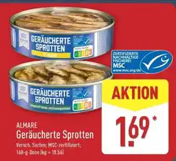 Aldi Nord ALMARE Geräucherte Sprotten Angebot