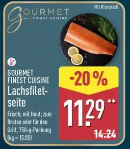 Aldi Nord GOURMET FINEST CUISINE Lachsfiletseite Angebot