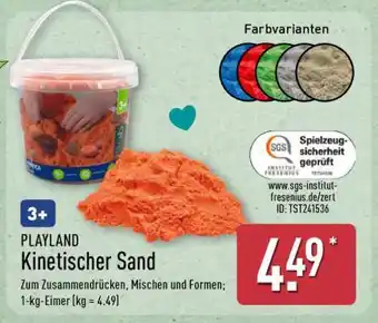 Aldi Nord PLAYLAND Kinetischer Sand Angebot