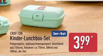 Aldi Nord CROFTON Kinder-Lunchbox-Set Angebot