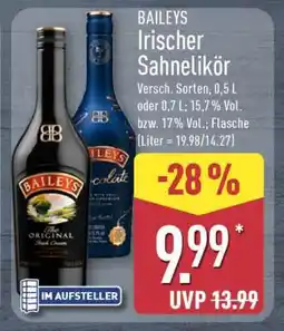 Aldi Nord BAILEYS Irischer Sahnelikör Angebot