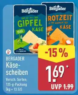 Aldi Nord BERGADER Käse-scheiben Angebot