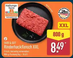 Aldi Nord FAIR & GUT Rinderhackfleisch XXL Angebot