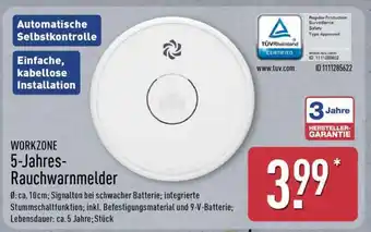 Aldi Nord WORKZONE 5­Jahres­Rauchwarnmelder Angebot