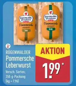 Aldi Nord RÜGENWALDER Pommersche Leberwurst Angebot