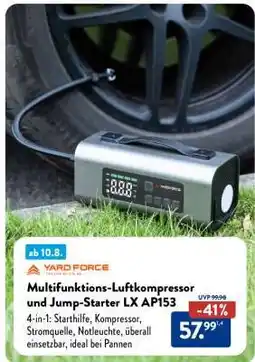 Aldi Nord Multifunktions-Luftkompressor und Jump-Starter LX AP153 Angebot