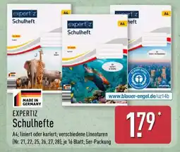 Aldi Nord EXPERTIZ Schulhefte Angebot