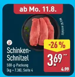 Aldi Nord Schinken-Schnitzel Angebot