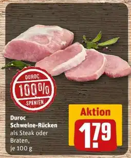 REWE Duroc Schweine-Rücken Angebot