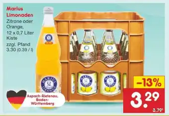 Netto Marken-Discount Marius Limonaden Angebot