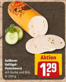 REWE Golßener Geflügel-Fleischwurst Angebot