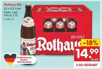 Netto Marken-Discount Rothaus Pils Angebot