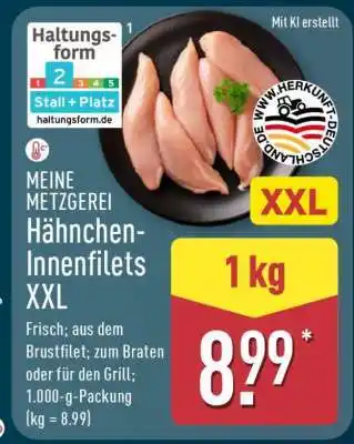 Aldi Nord MEINE METZGEREI Hähnchen-Innenfilets XXL Angebot