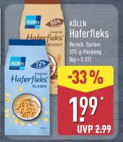 Aldi Nord KÖLLN Haferfleks Angebot