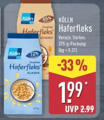 Aldi Nord KÖLLN Haferfleks Angebot