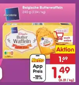 Netto Marken-Discount Belgische Butterwaffeln Angebot