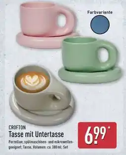 Aldi Nord Tasse mit Untertasse Angebot