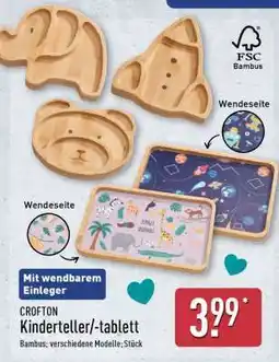 Aldi Nord CROFTON Kinderteller/-tablett Angebot