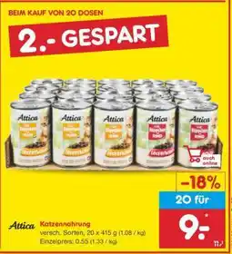 Netto Marken-Discount Attica Katzennahrung Angebot
