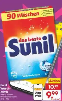 Netto Marken-Discount SUNIL Waschmittel Angebot