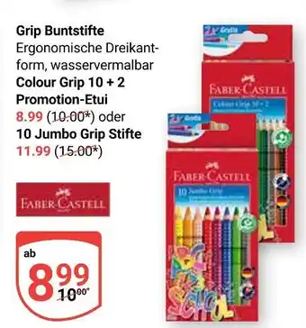 Globus Faber-castell colour grip 10 + 2 promotion-etui Angebot