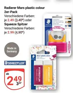Globus Staedtler radierer mars plastic colour 2er-pack Angebot