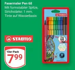 Globus Stabilo fasermaler pen 68 Angebot