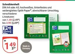 Globus Oxford schreiblernheft din a4 Angebot