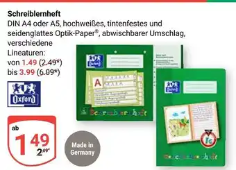 Globus Oxford schreiblernheft din a4 Angebot