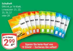 Globus Schulheft Angebot