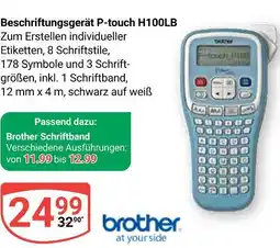 Globus Brother beschriftungsgerät p-touch h100lb Angebot