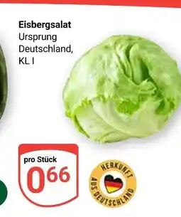 Globus Eisbergsalat Angebot