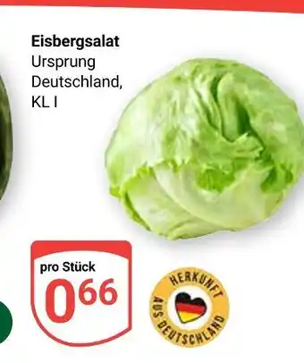 Globus Eisbergsalat Angebot