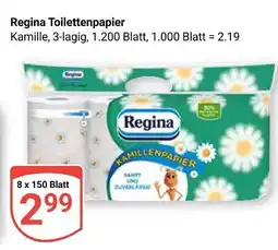 Globus Regina toilettenpapier kamille Angebot