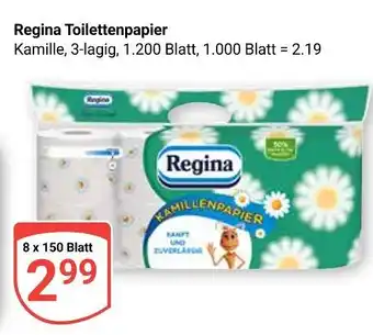 Globus Regina toilettenpapier kamille Angebot