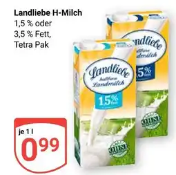 Globus Landliebe h-milch 1,5 % fett Angebot