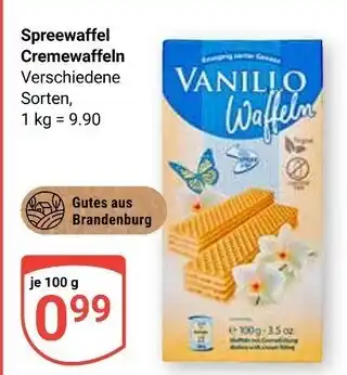 Globus Vanilio spreewaffel cremewaffeln Angebot