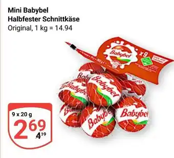Globus Babybel mini babybel halbfester schnittkäse Angebot