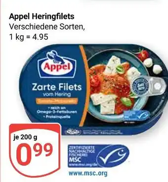 Globus Appel heringfilets Angebot