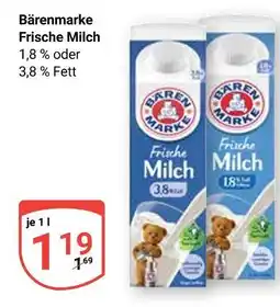 Globus Bärenmarke frische milch 1,8 % fett Angebot