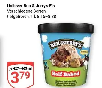 Globus Unilever ben & jerry's eis half baked Angebot