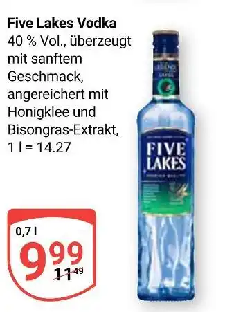 Globus Five lakes vodka Angebot