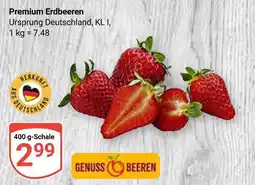 Globus Genuss beeren premium erdbeeren Angebot