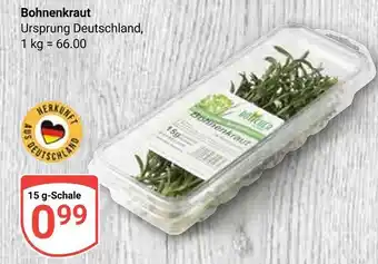Globus Bohnenkraut Angebot