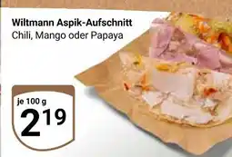 Globus Wiltmann aspik-aufschnitt chili Angebot
