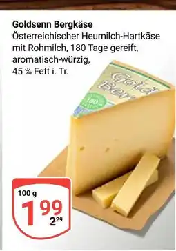 Globus Goldsenn bergkäse Angebot