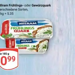 Globus Milram frühlingsquark Angebot
