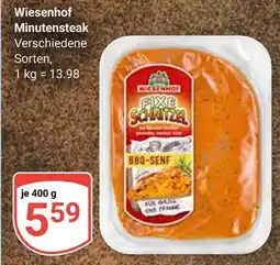 Globus Wiesenhof minutensteak Angebot