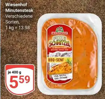 Globus Wiesenhof minutensteak Angebot