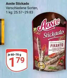 Globus Aoste stickado Angebot